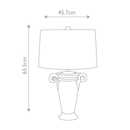 Lámpara de mesa Gallier