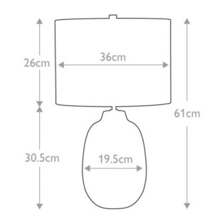 Lámpara de mesa Grange Park