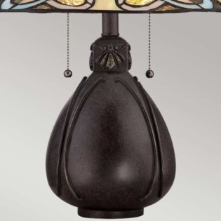 Lámpara de mesa India (2 luces)
