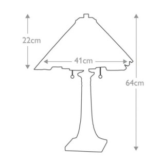 Lámpara de mesa Inglenook (2 luces)