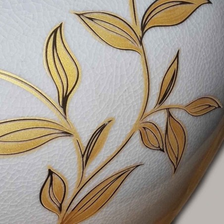 Lámpara de mesa Leaves Brown Gold