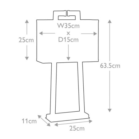 Lámpara de mesa Magro