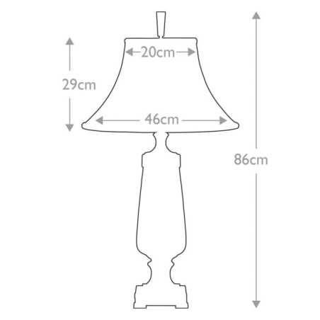 Lámpara de mesa Monteverde