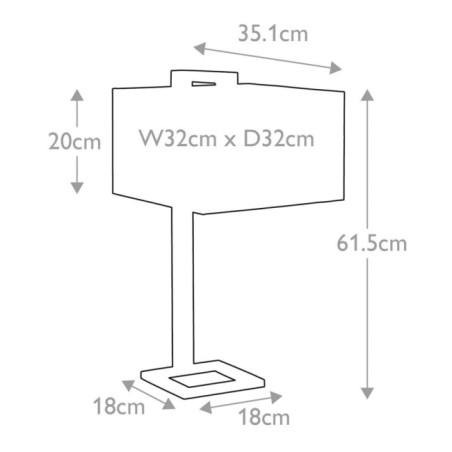 Lámpara de mesa Plein