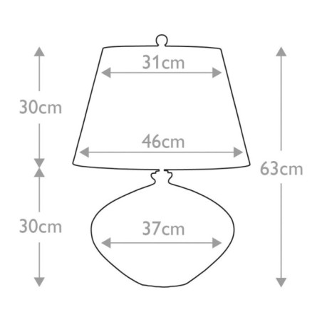 Lámpara de mesa Rib Pumpkin