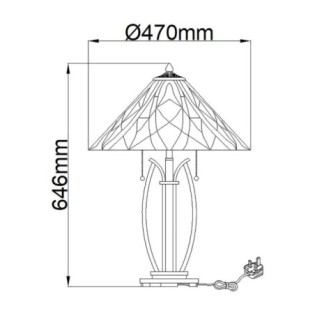 Lámpara de mesa Victory (2 luces)