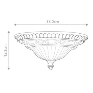 Plafón de techo Drawing Room (2 luces)
