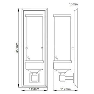 Aplique de pared para baños Cambridge