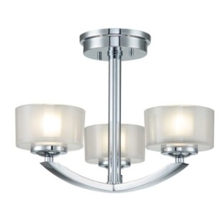 Semiplafón para baños Meridian (3 luces)