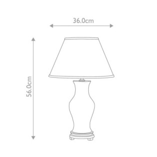 Lámpara de mesa Oxblood I