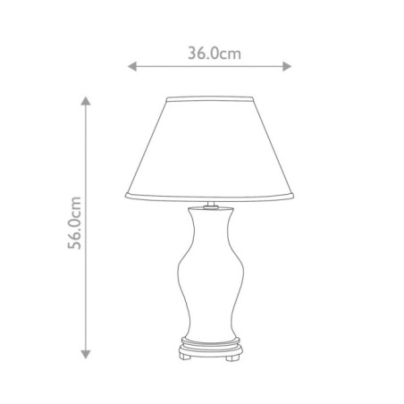 Lámpara de mesa Oxblood I