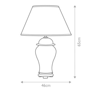 Lámpara de mesa Oxblood II