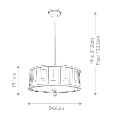 Lámpara de techo Lemuria L (3 luces)