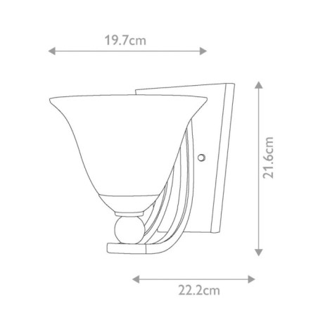 Aplique de pared Bolla A