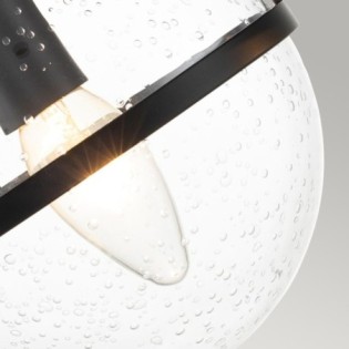 Aplique para baños Hollis Transparente (2 luces)