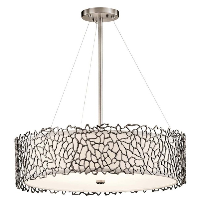 Lámpara de techo Silver Coral (4 luces)