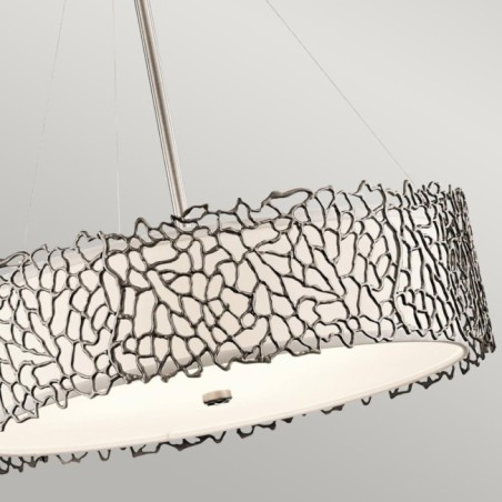 Lámpara de techo Silver Coral (4 luces)