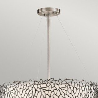 Lámpara de techo Silver Coral (4 luces)