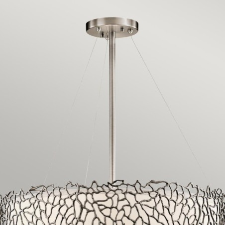 Lámpara de techo Silver Coral (4 luces)