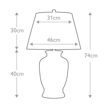 Lámpara de mesa Morris L