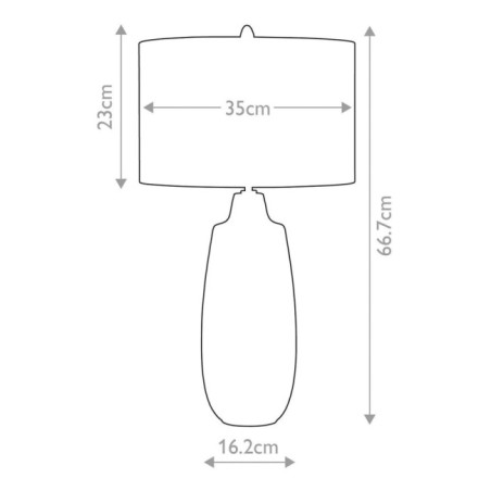 Lámpara de mesa Newham L