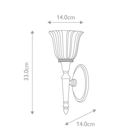 Aplique de pared para baños Dryden I