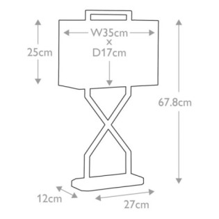 Lámpara de mesa Cross