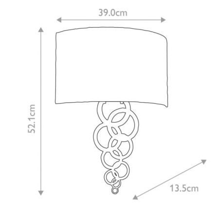 Aplique de pared Curtis (2 luces)