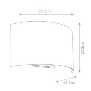 Aplique de pared Cooper L