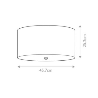 Plafón de techo Fletcher Flush 18 (3 luces)