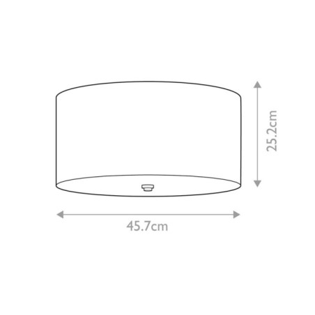 Plafón de techo Fletcher Flush 18 (3 luces)