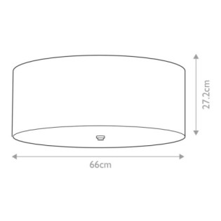 Plafón de techo Fletcher Flush 26 (5 luces)