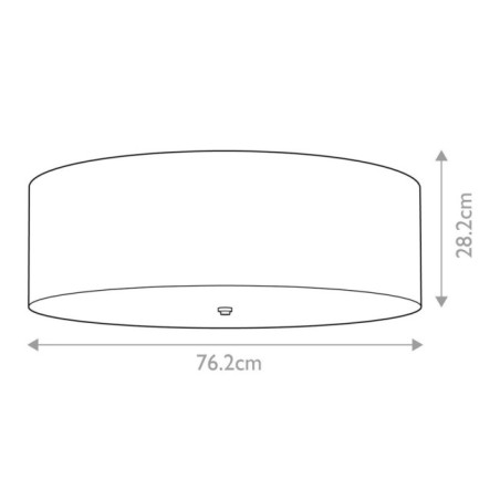 Plafón de techo Fletcher Flush 30 (7 luces)