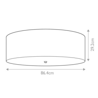 Plafón de techo Fletcher Flush 34 (7 luces)