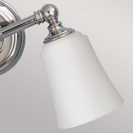 Aplique de pared para baños Huguenot Lake (2 luces)