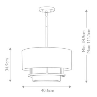 Colgante/Semiplafón Graham (3 luces)