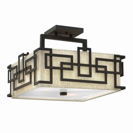 Semiplafón de techo Lanza (3 luces)