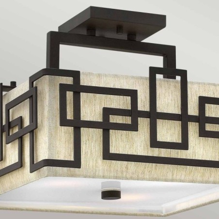 Semiplafón de techo Lanza (3 luces)