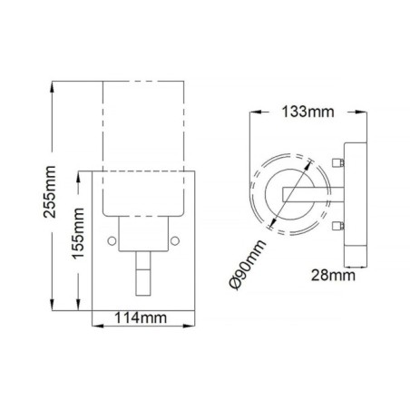 Aplique de pared Deryn