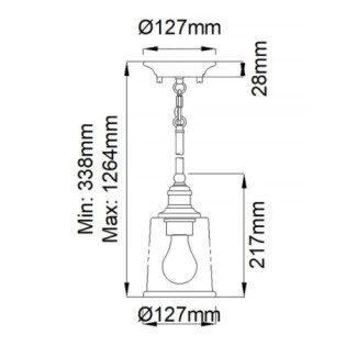 Lámpara de techo Waverly