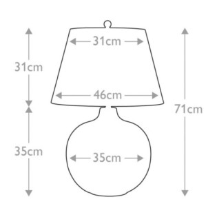 Lámpara de mesa Ottoman