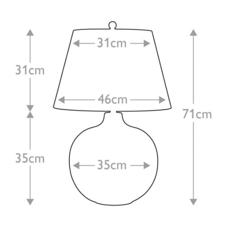 Lámpara de mesa Ottoman