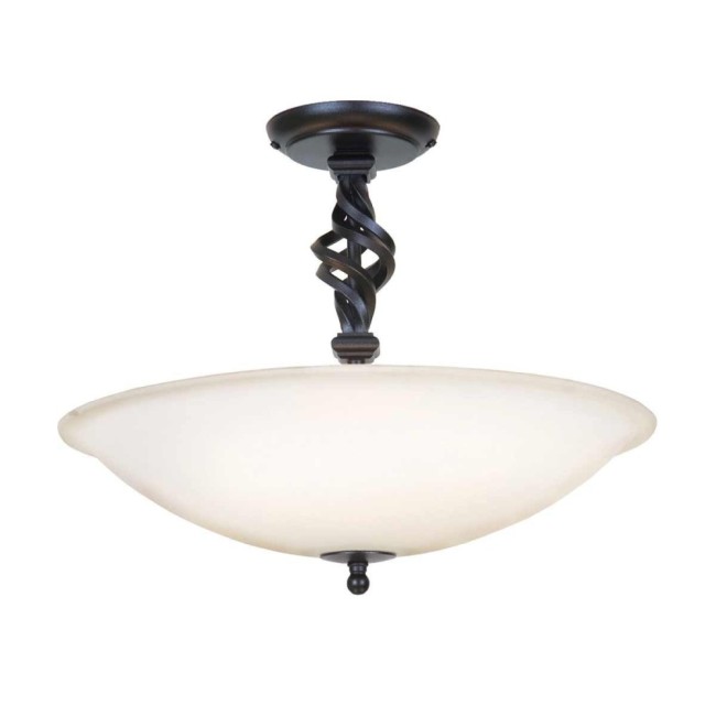 Semiplafón de techo Pembroke (3 luces)