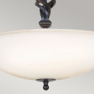 Semiplafón de techo Pembroke (3 luces)