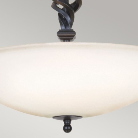 Semiplafón de techo Pembroke (3 luces)
