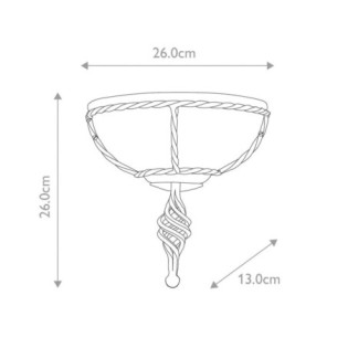 Aplique de pared Pembroke