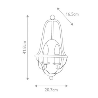 Aplique de pared Bradbury (2 luces)