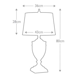 Lámpara de mesa Dennison