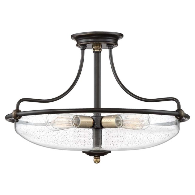 Semiplafón de techo Griffin (3 luces)