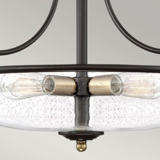 Semiplafón de techo Griffin (3 luces)